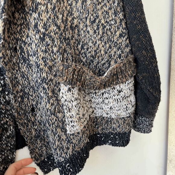 Amy Brill Lagenlook Patchwork Knit Cardigan Jacket – Handcrafted USA, One Size - Picture 9 of 10